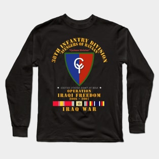 38th Infantry Division - w Iraq SVC Ribbons - OIF Long Sleeve T-Shirt